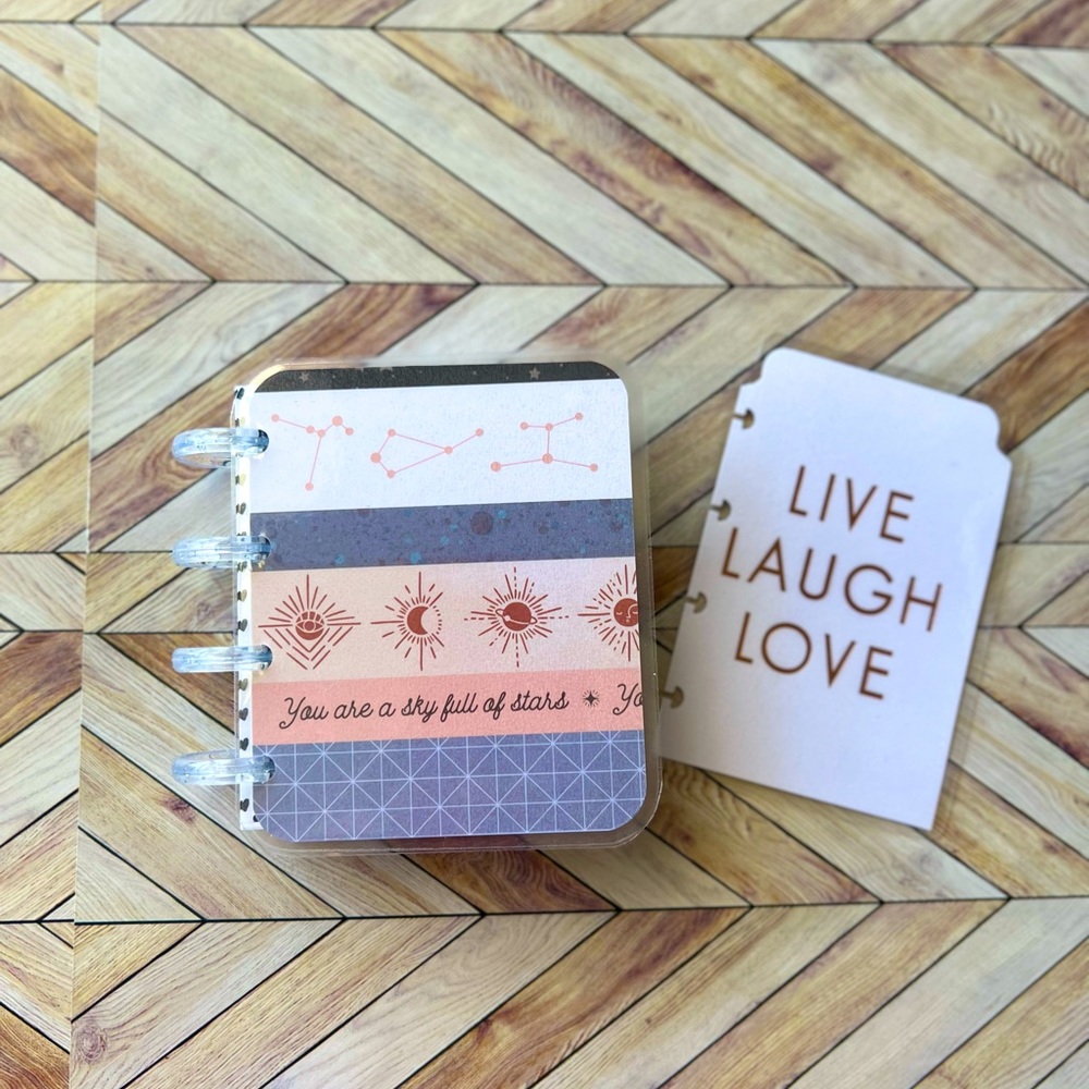 Happy planner micro notes monthly and weekly layouts undated sky full of stars